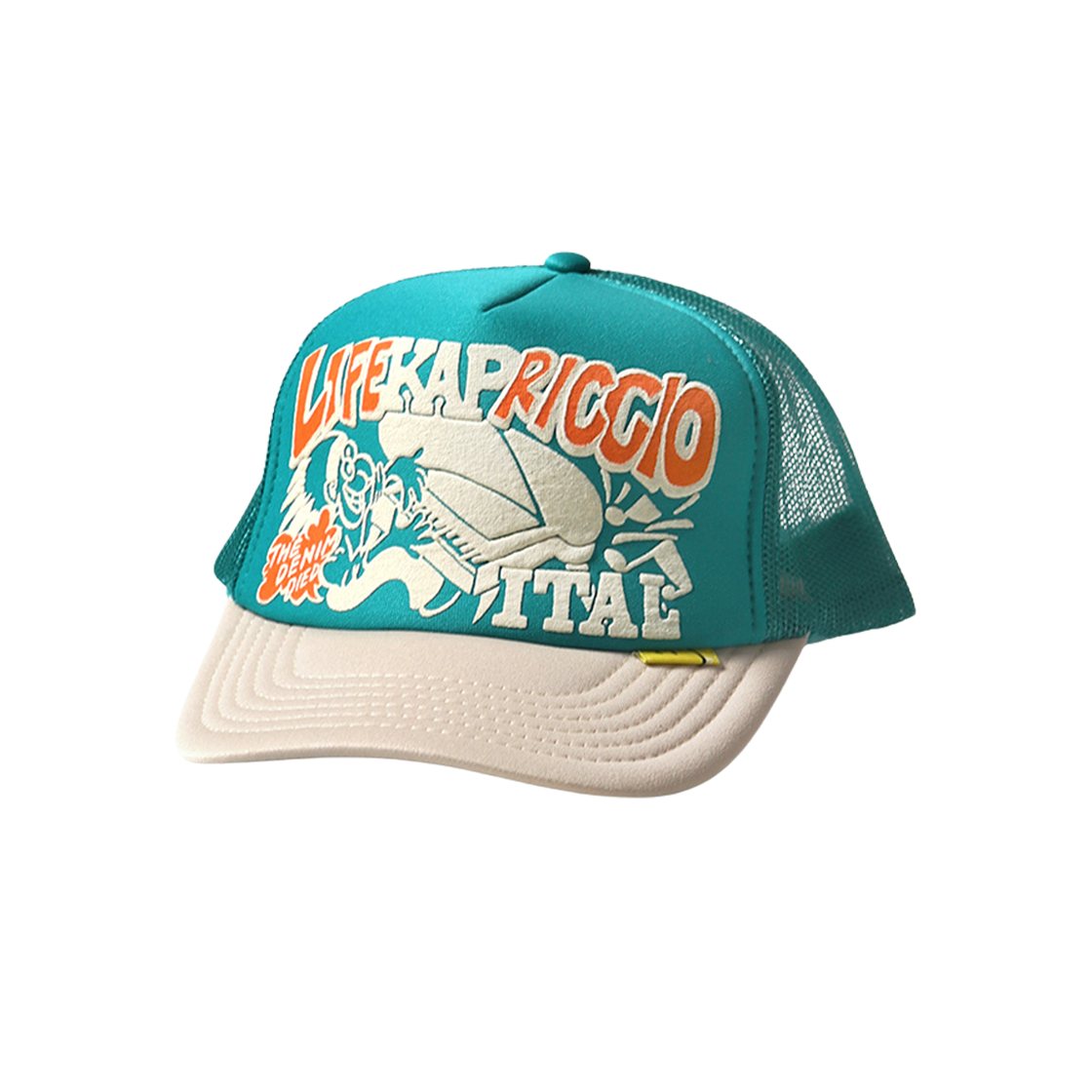 캐피탈 라이프 카프리치오 Pt 트러커 캡 터콰이즈 키나리(Kapital Life Kapriccio Pt Truck Cap Turquoise Kinari)