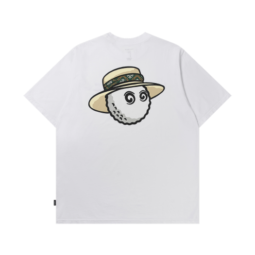 Malbon Golf Golf Wear Short Sleeve T-Shirt White