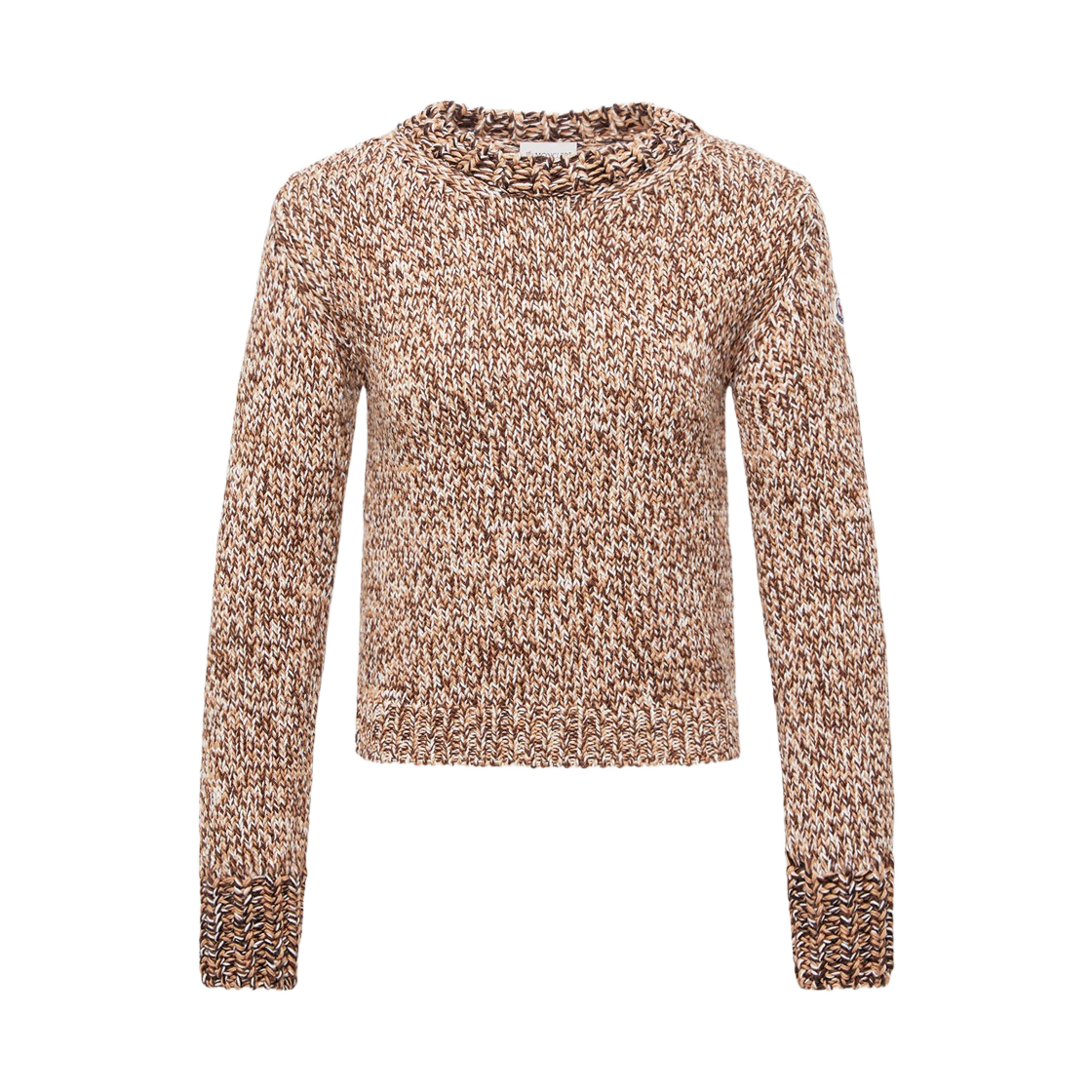 K2-093-9C00015-M1282-P22 (W) Moncler Mouline Wool Jumper Brown - 25FW