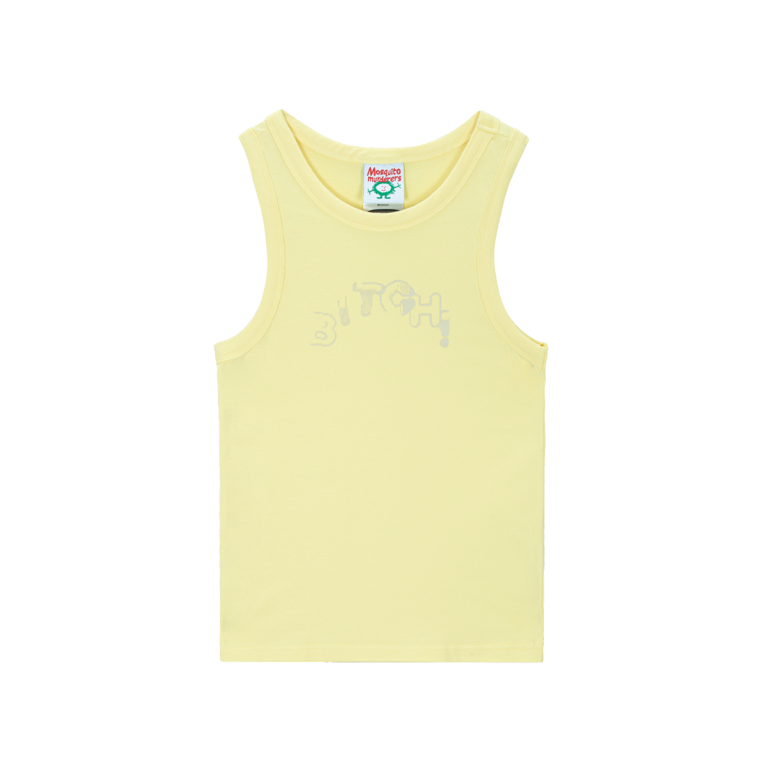 8089965 Mosquito Murderers Bitch! Sleeveless Light yellow