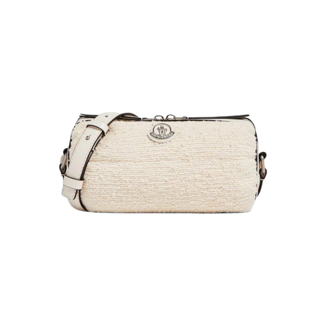 J1-09B-5L00019-M4082-060 Moncler Keoni Boucle Crossbody Bag Ivory - 24SS