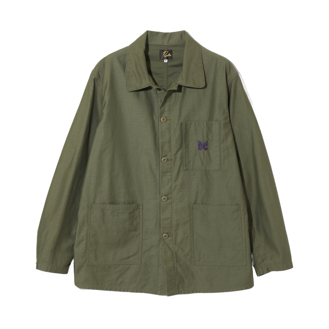 니들스 커버올 리버스드 사틴 올리브(Needles Coverall Reversed Sateen Olive)