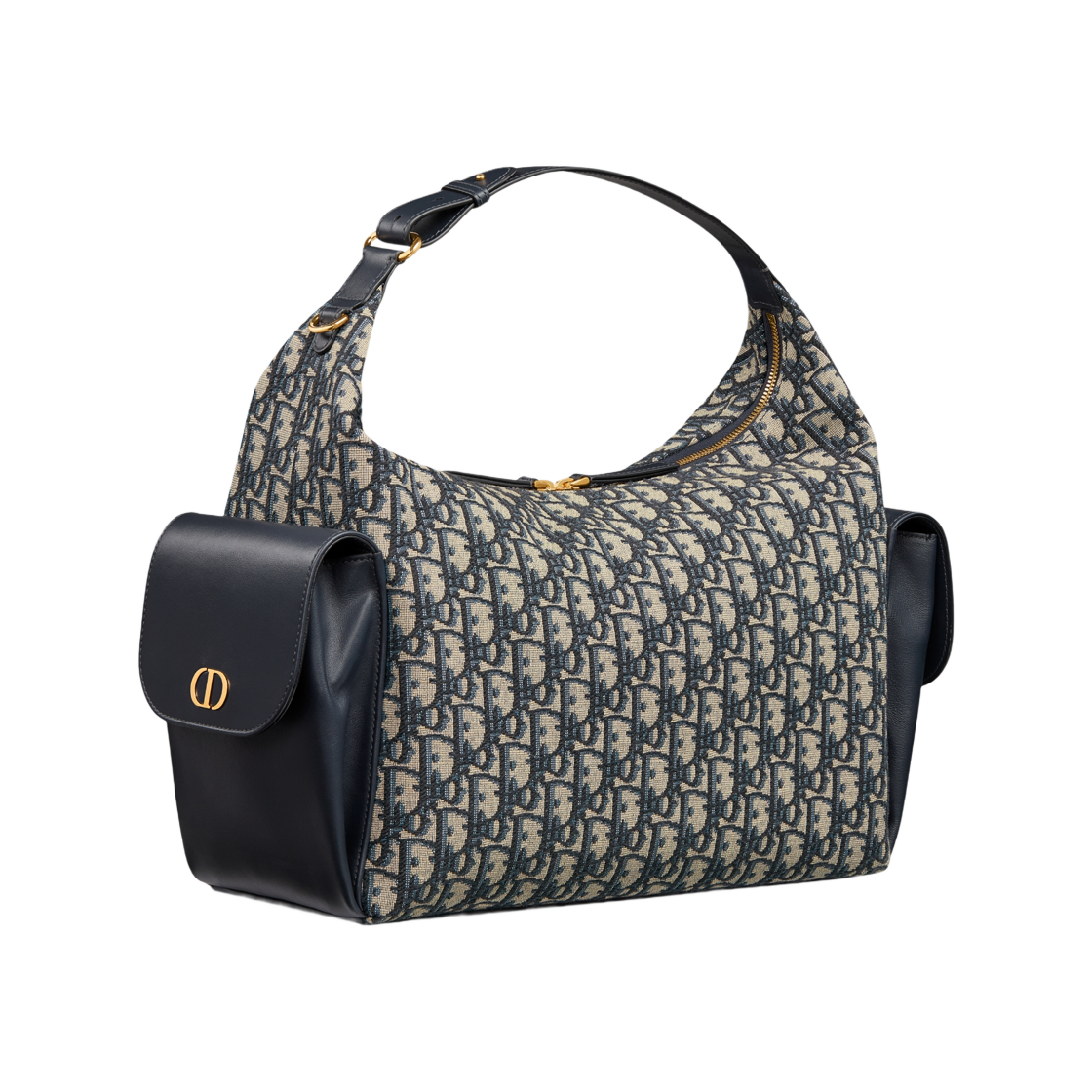 디올 라지 D-드림 백 디올 오블리크 자카드 앤 스무스 카프스킨 블루(Dior Large D-Dream Bag Dior Oblique Jacquard And Smooth Calfskin Blue) - 2