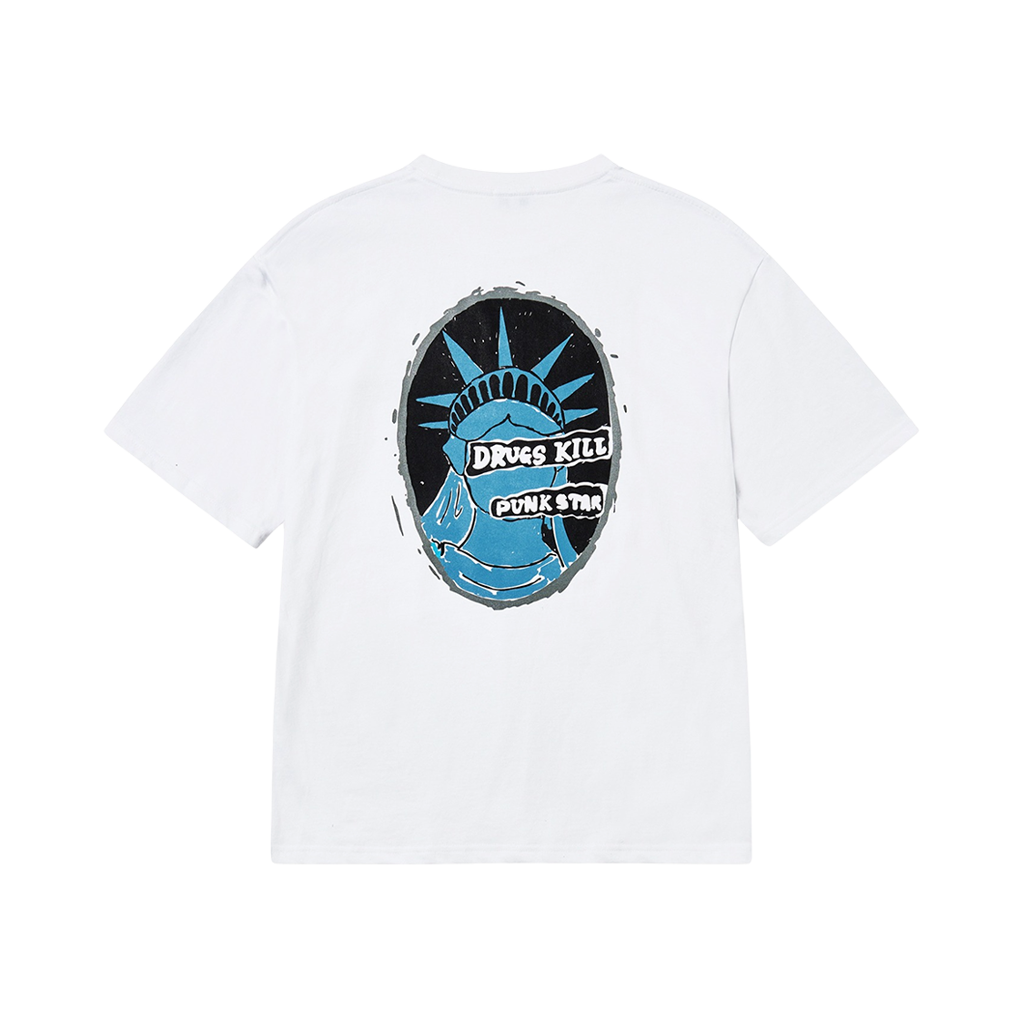 - The Scot Wreck Drugs Kill Punk Star T-Shirt White