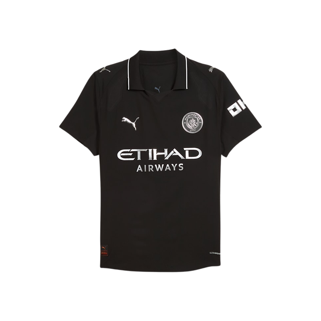 푸마 맨체스터 시티 2025/26 어웨이 어센틱 저지 블랙 (논 마킹 버전)(Puma Manchester City 2025/26 Away Authentic Jersey Black (Non Marking Ver.))