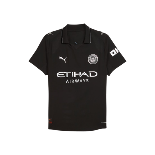 780348-02 Puma Manchester City 2025/26 Away Authentic Jersey Black (Non Marking Ver.)