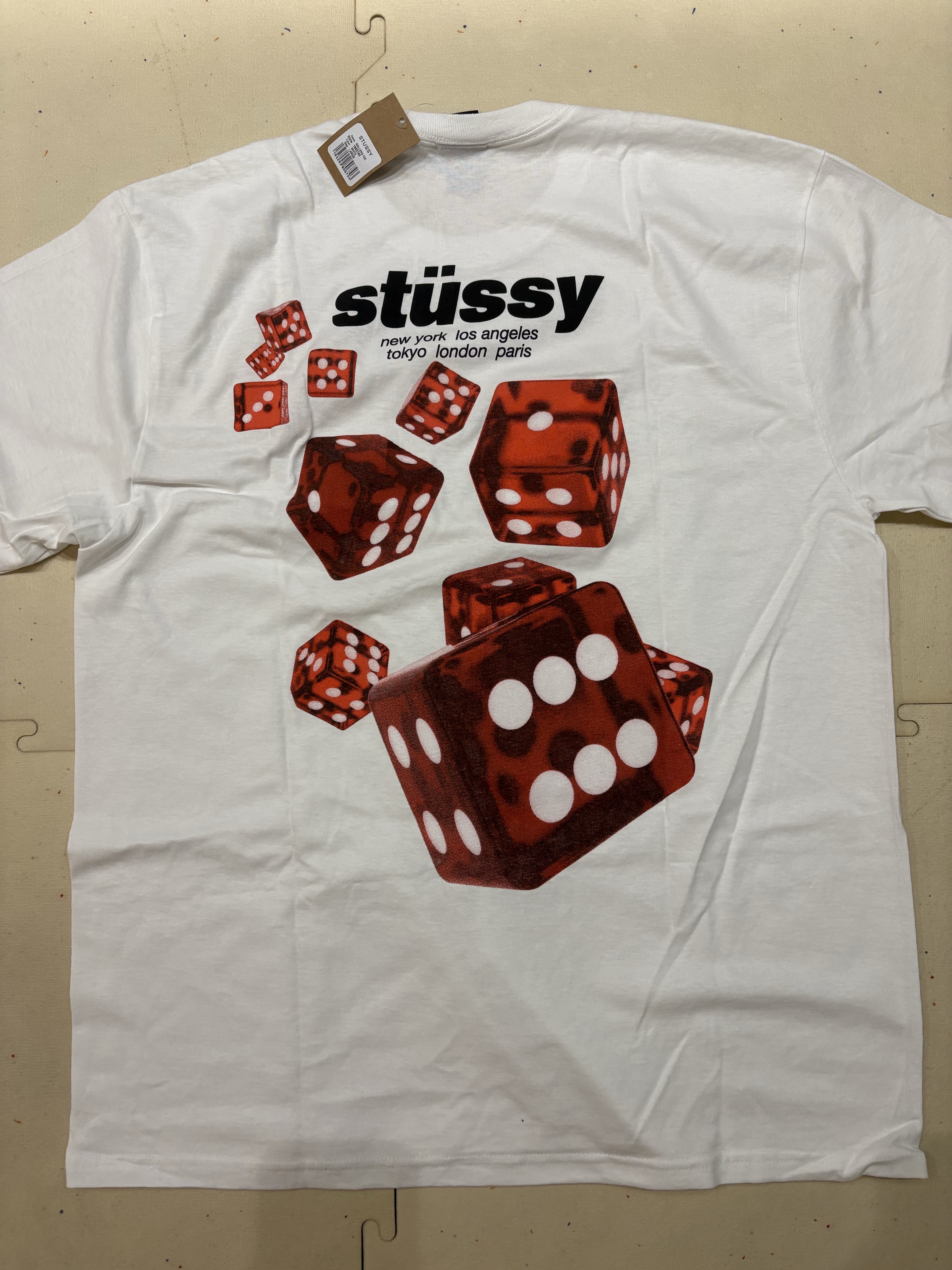 Stussy Rollers T-Shirt White 착용 스타일