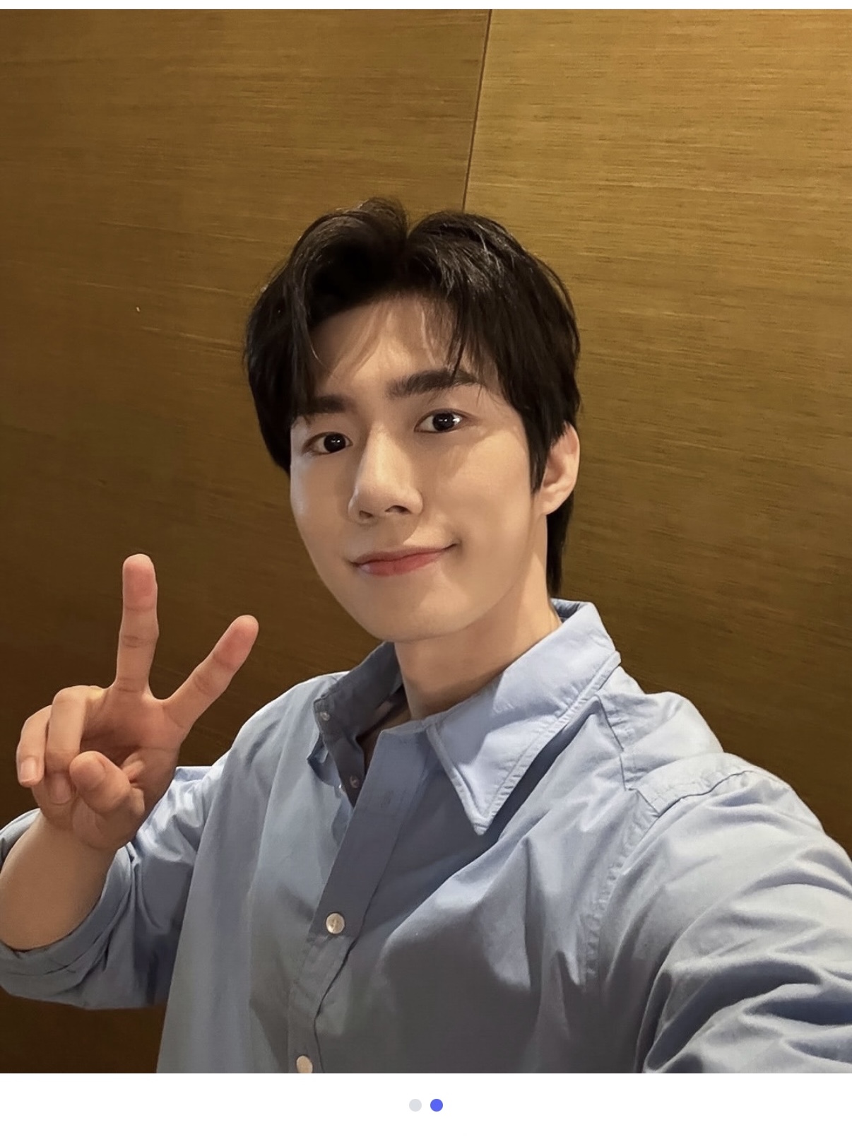 STU Wire Shirts Blue 착용 스타일 - 2