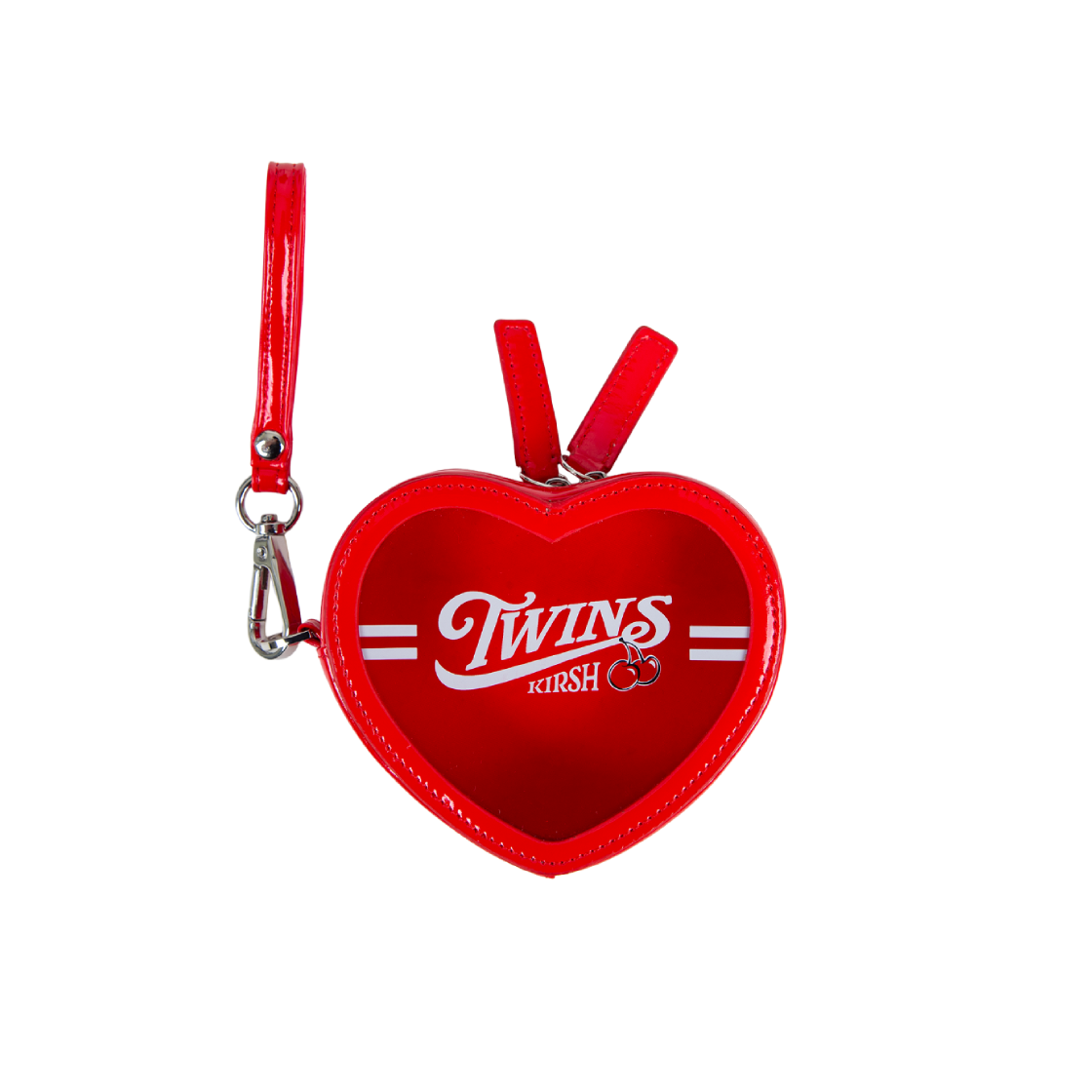 KI255UPTGD034 LG Twins X Kirsh Cherry Twins Heart PVC Pouch