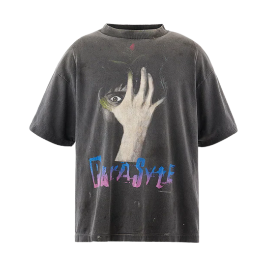 HR1-0000-C26 Saint Mxxxxxx x Parasyte S/S T-Shirt Black - 25AW