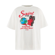 Saint Mxxxxxx Saint Devil S/S T-Shirt White - 25AW