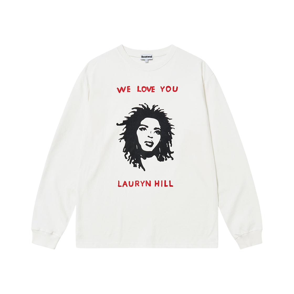 - The Scot Wreck We Love You Lauryn Hill L/S T-Shirt White
