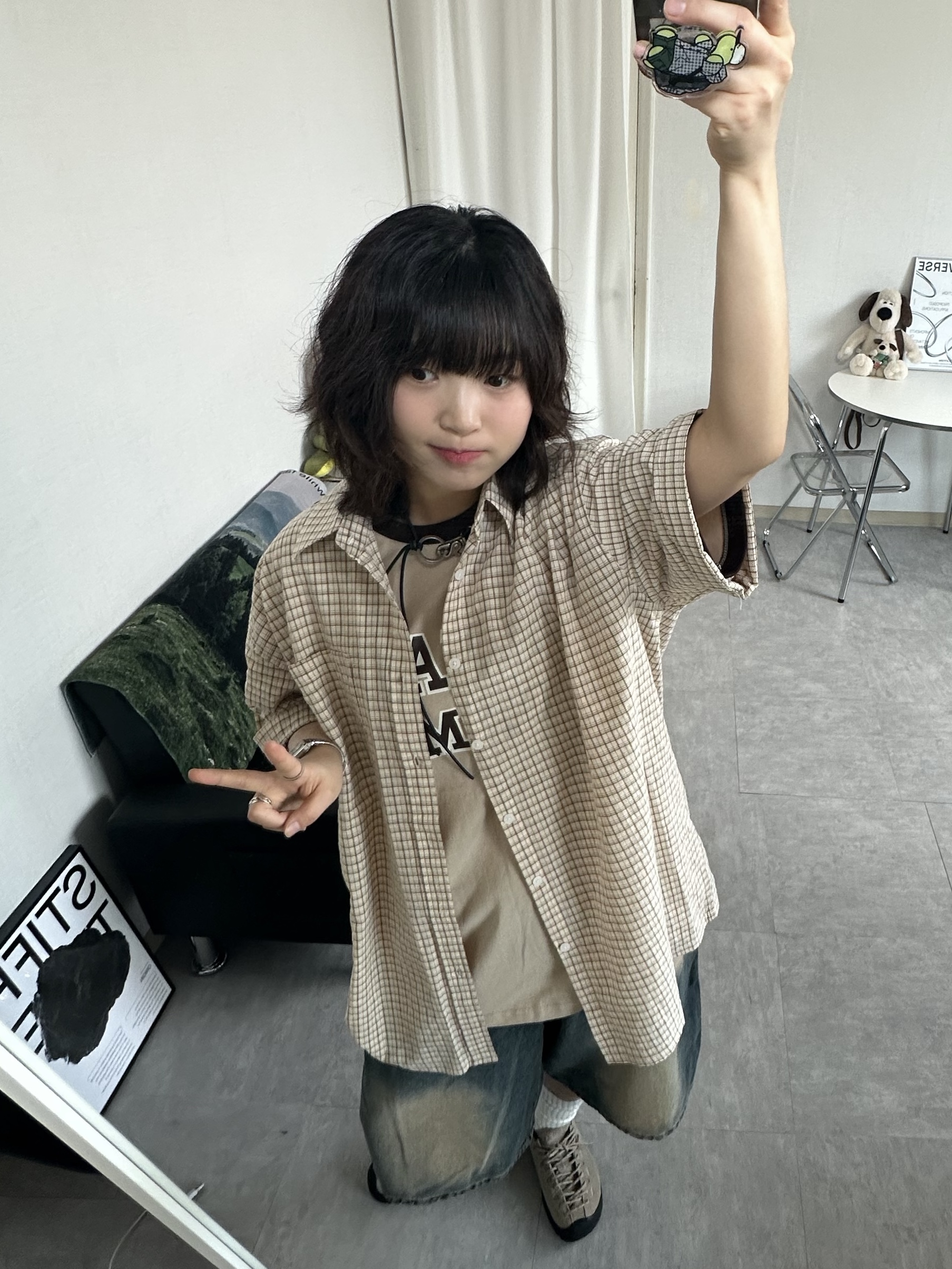 (W) Keen Jasper Suede Sneakers Silver Mink 착용 스타일 - 1