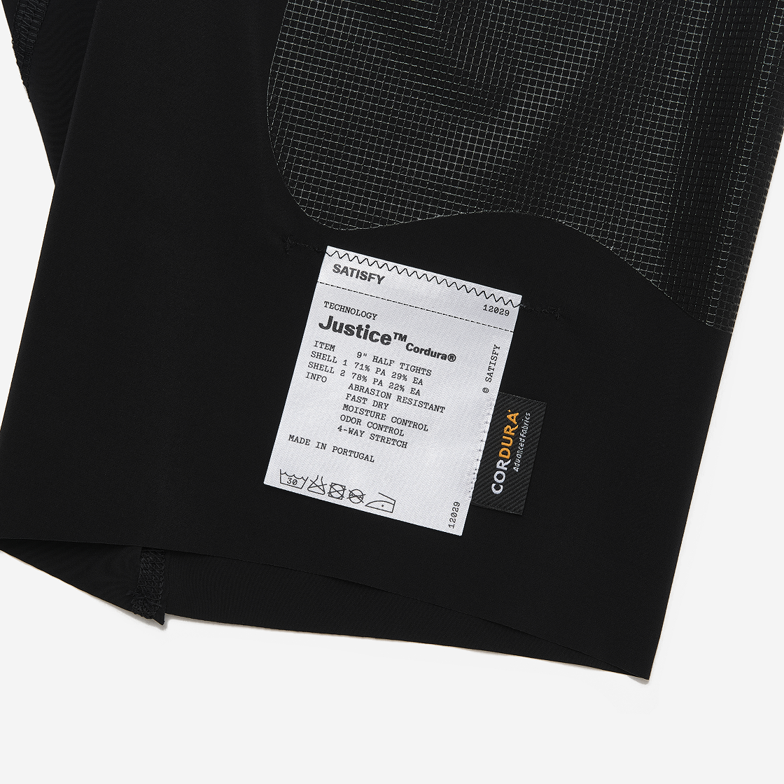 새티스파이 저스티스 코듀라 9인치 하프 타이츠 블랙(Satisfy Justice Cordura 9 Inch Half Tights Black) - 3
