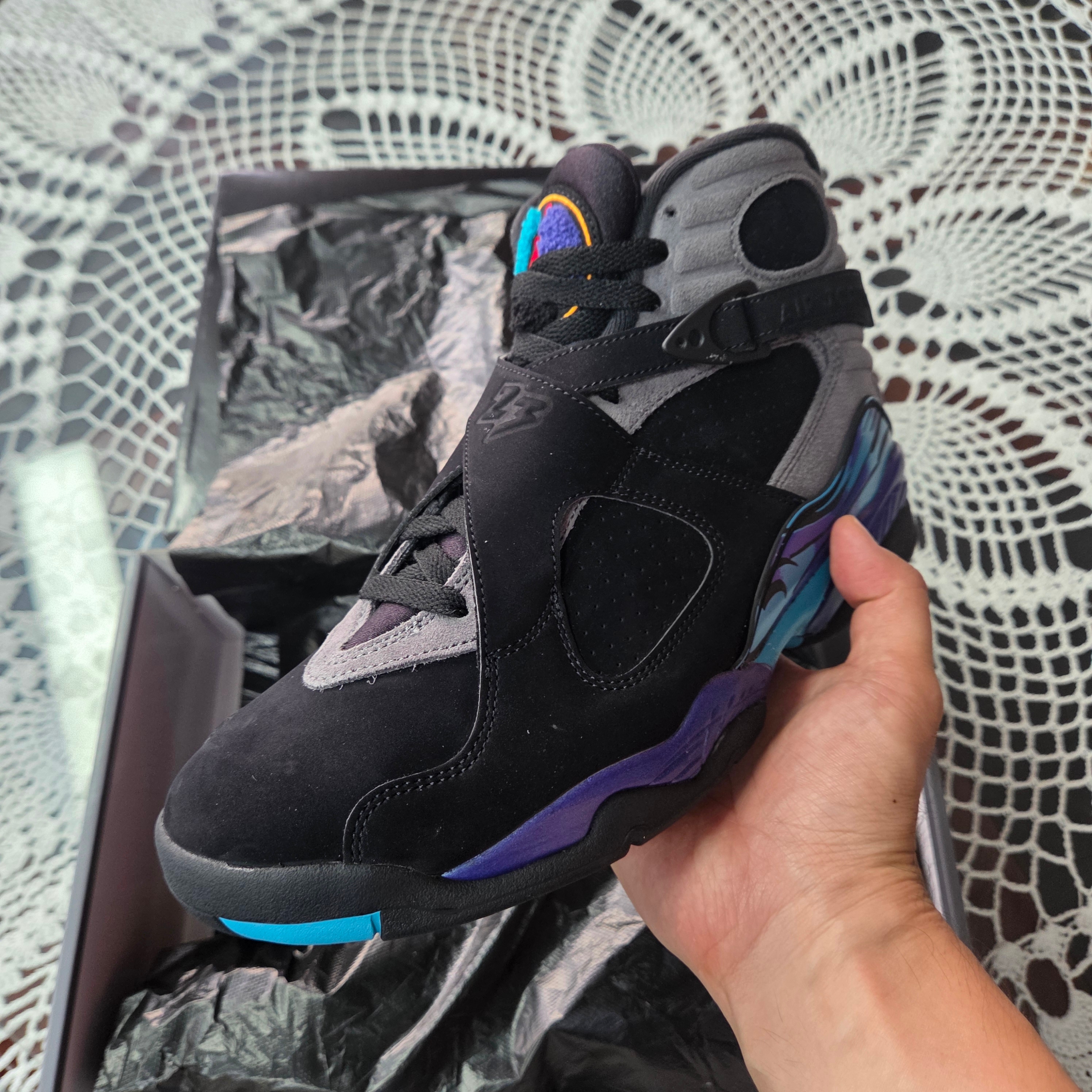 Jordan 8 Retro Aqua 2025 착용 스타일 - 1