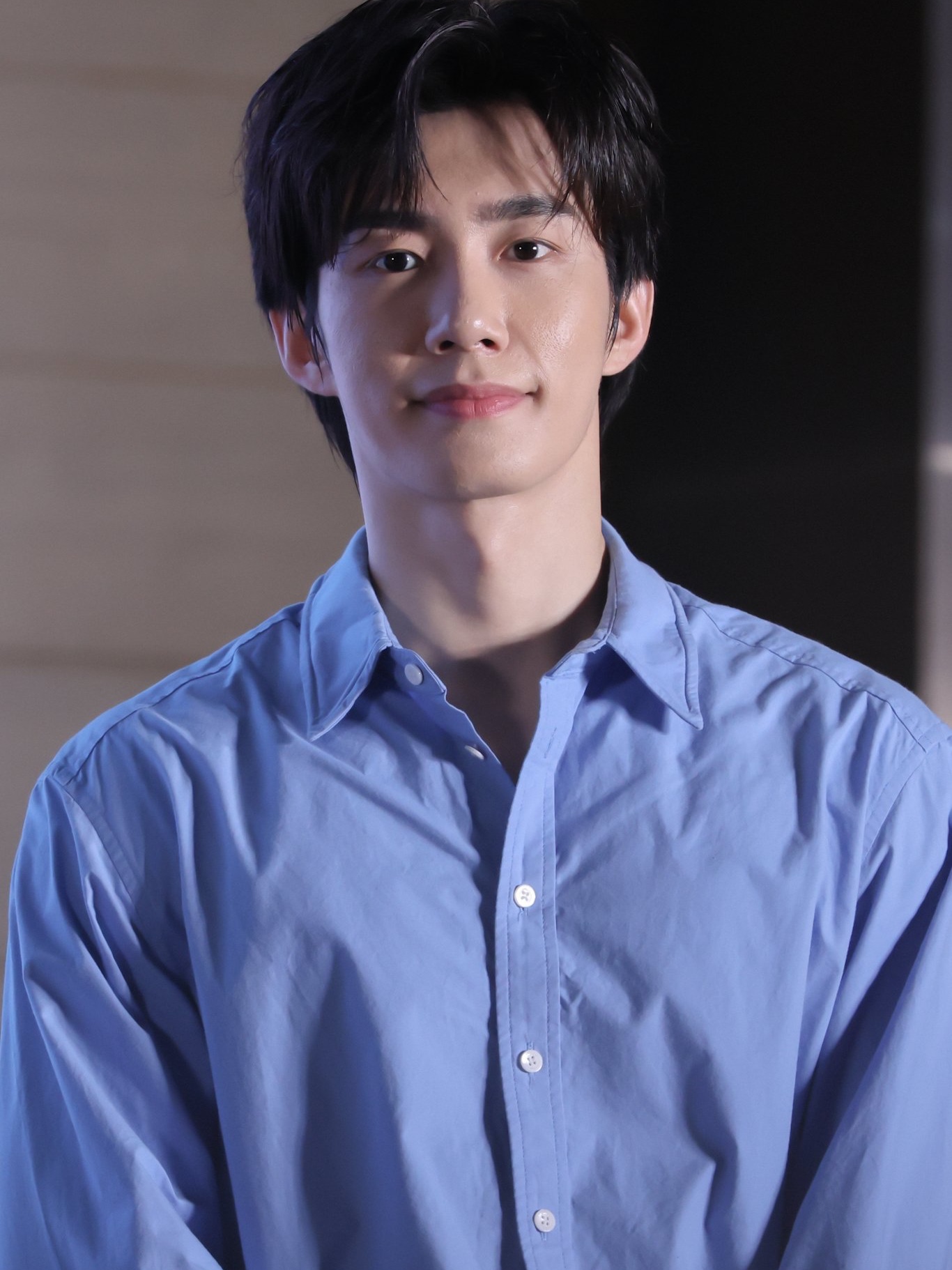 STU Wire Shirts Blue 착용 스타일 - 1