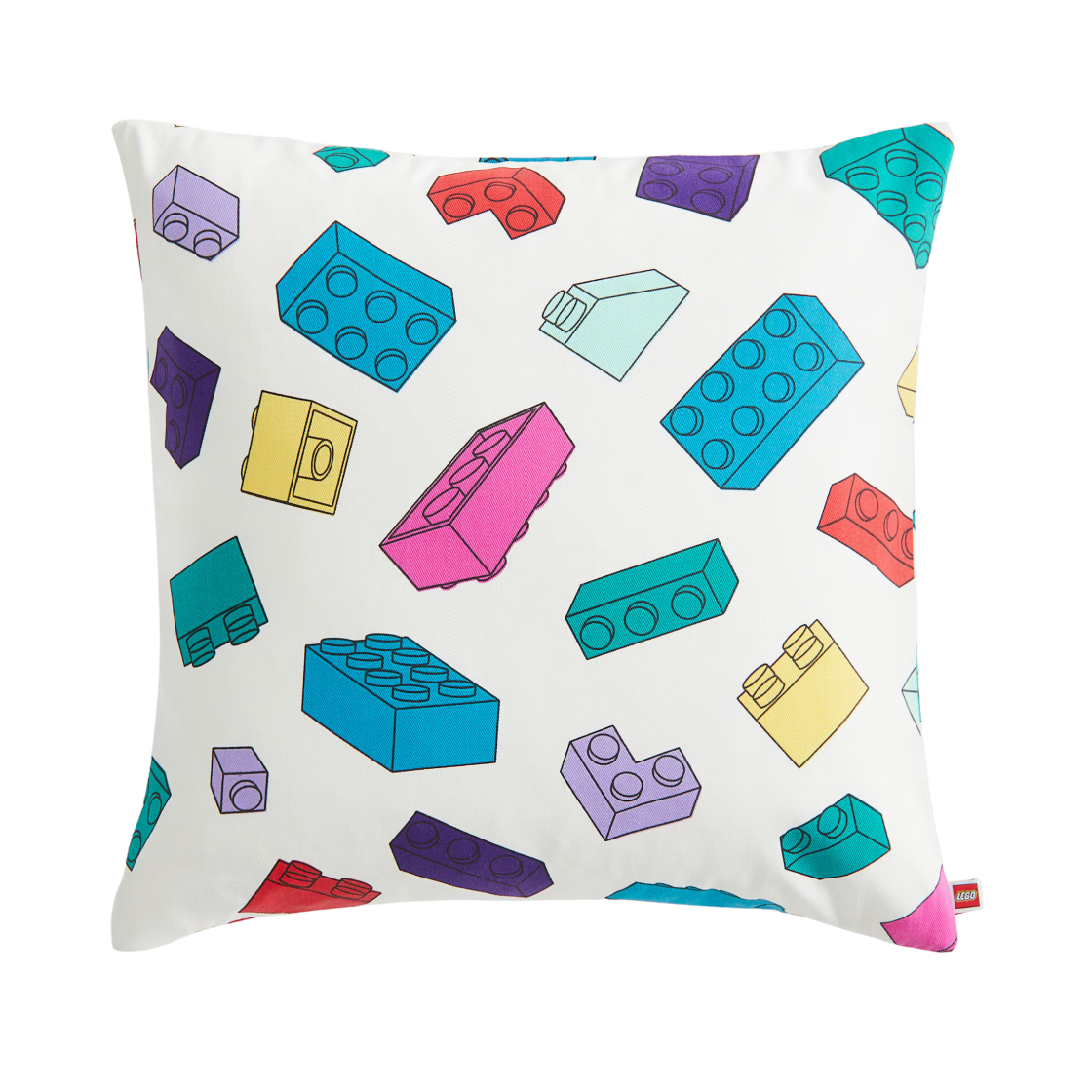 1243431001 H&M x Lego Patterned Cushion Cover White Lego