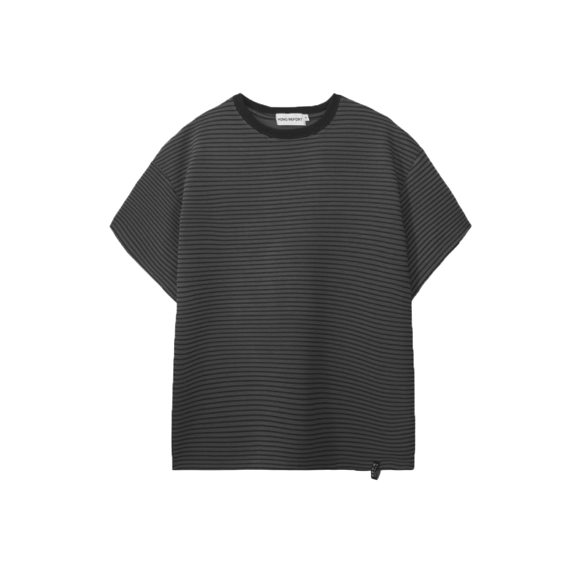 호노 리포트 스트라이프 티셔츠 그레이 스트라이프(Hono Report Stripe T-Shirt Gray Stripe)
