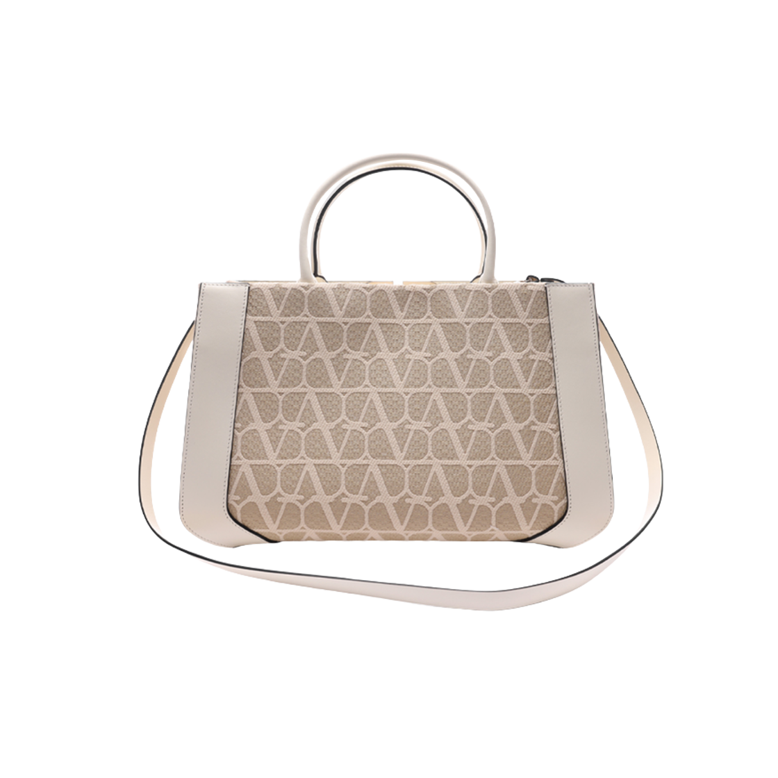 발렌티노 미디움 브이로고 시그니처 트왈 아이코노그래피 핸드백 베이지 아이보리(Valentino Medium Vlogo Signature Toile Iconographe Handbag Beige Ivory) - 2