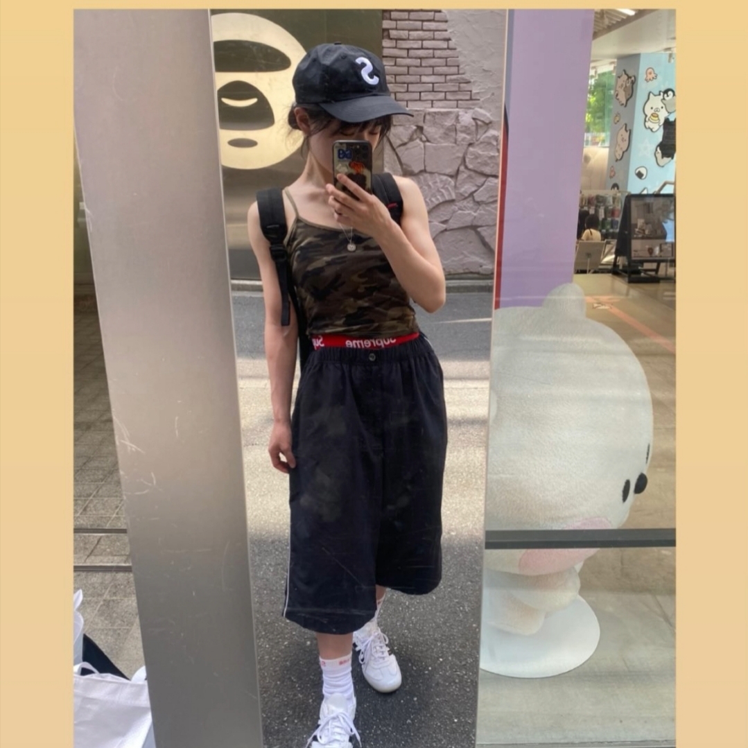 Supreme Cordura Denim S Logo 6-Panel Black - 25SS, Supreme Hanes Boxer Briefs White (4 Pack) 착용 스타일 - 1