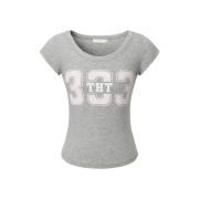 (W) Threetimes 333 Scoop T-Shirt Grey