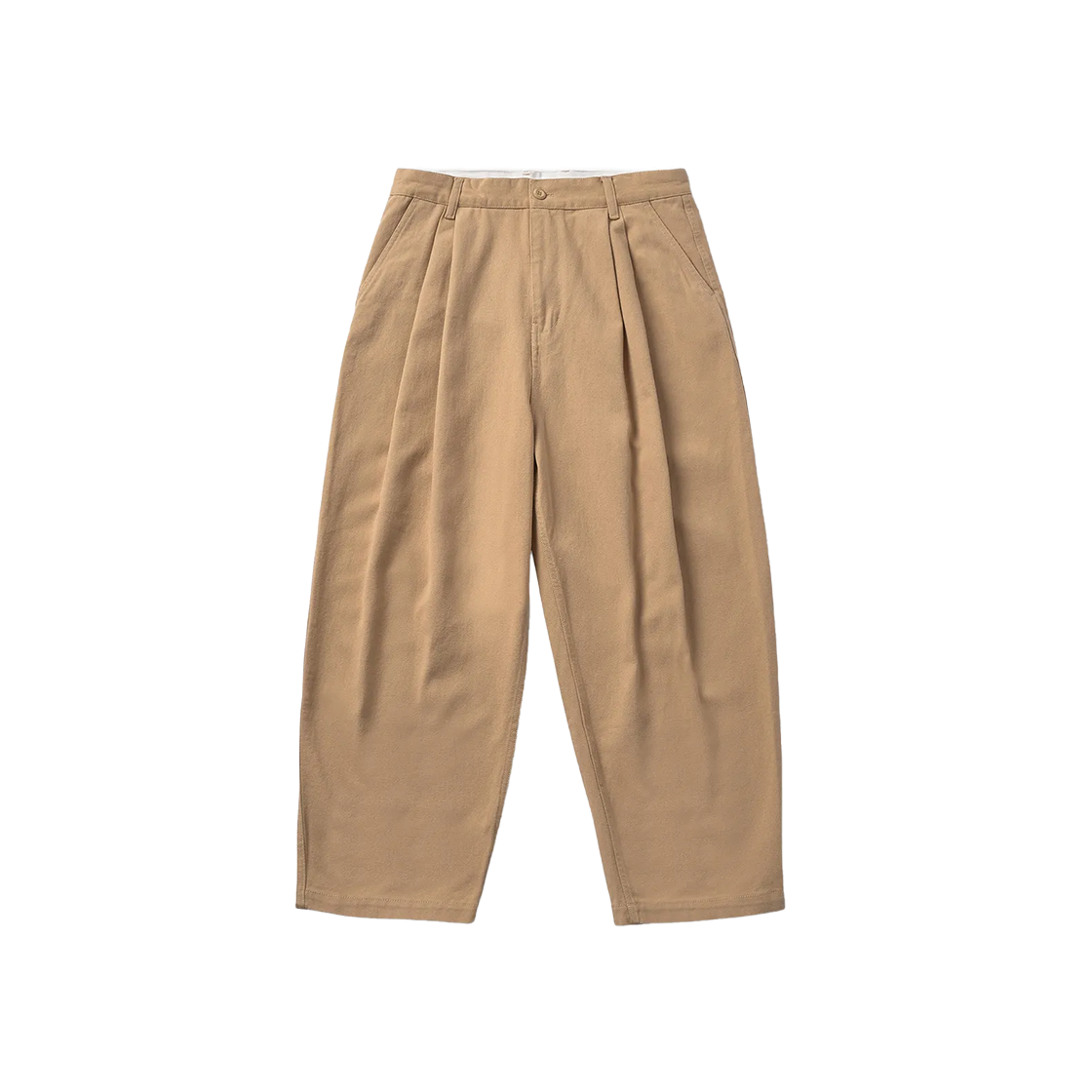 트레셔 플레임 로고 투턱 와이드 치노 팬츠 베이지(THRASHER Flame Logo Two-Tuck Wide Chino Pants Beige)