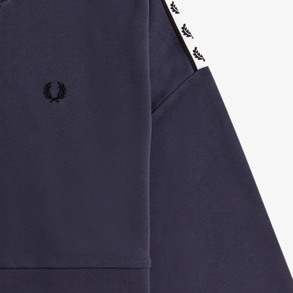 프레드페리 우먼스 테이프 스웨트셔츠 다크그래파이트(Fred Perry Womens Taped Sweatshirt Dark Graphite) - 3