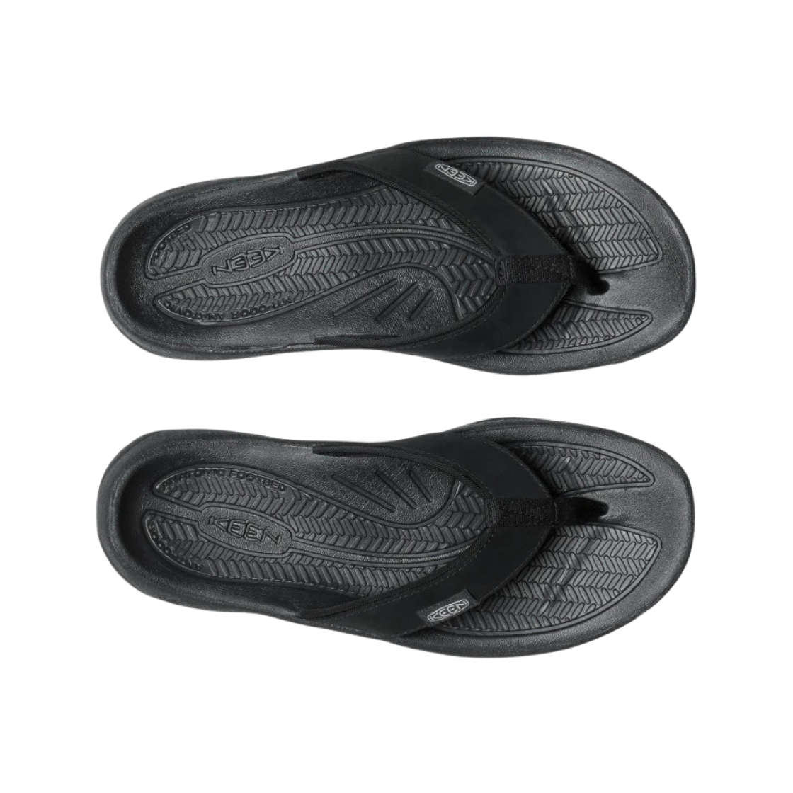 (W) 킨 코나 레더 플립 플랍 블랙 베이퍼((W) Keen Kona Leather Flip-Flop Black Vapor) - 2
