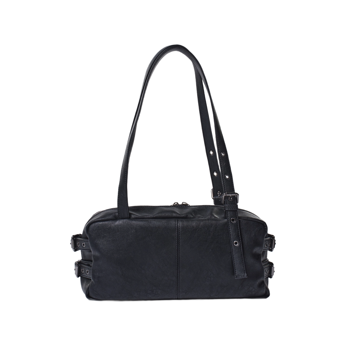 세이모 온도 사이드 벨트 백 M 나파 매트 블랙(Samo Ondoh Side Belt Bag M Nappa Matt Black) - 2