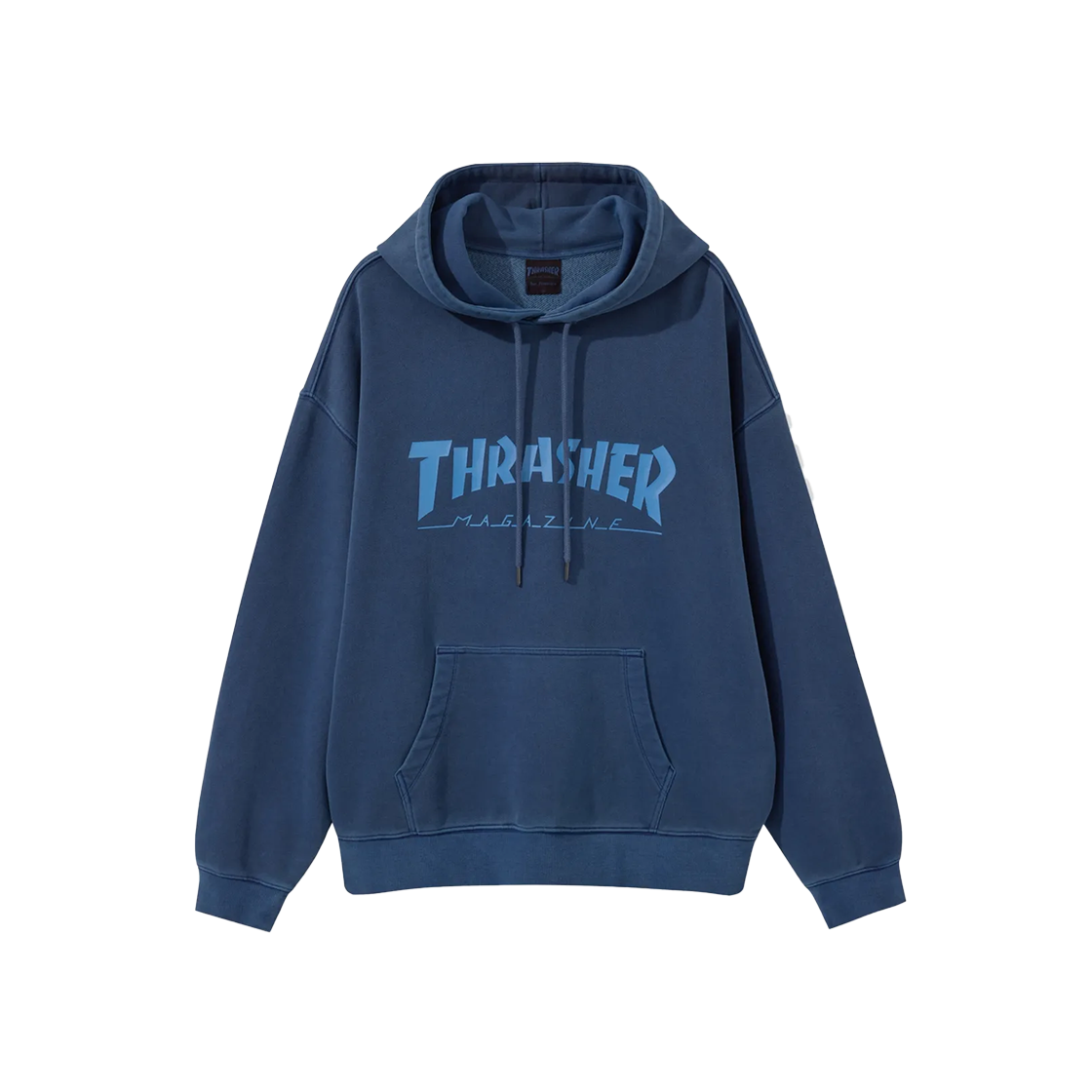 TR2403HD03NA THRASHER Magazine Pigment Dyeing Hoodie Navy
