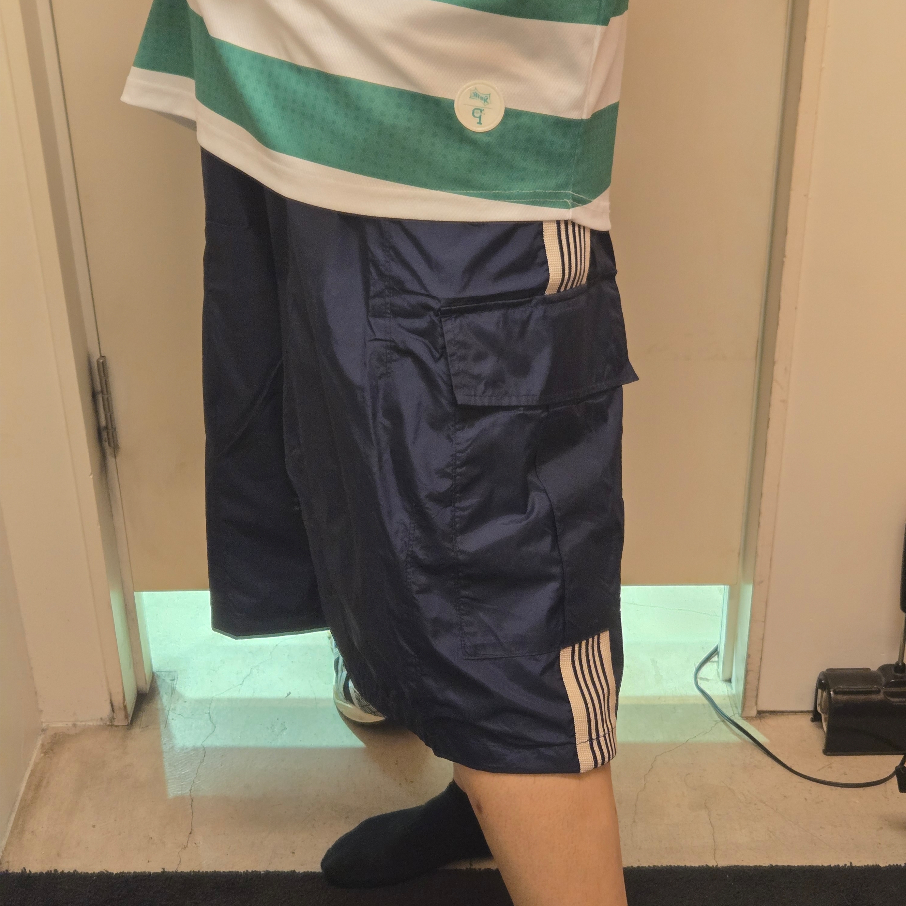 Needles x LHP H.D. BDU Nylon Shorts Navy - LHP Exclusive 착용 스타일