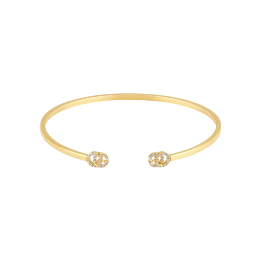 ITVPC5KH7UJ7 Gucci GG Running Diamond G Cuff 481662