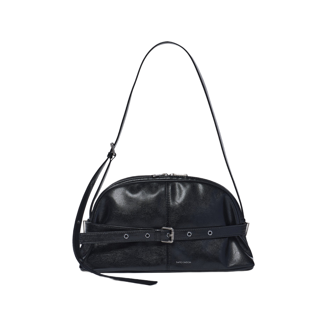 세이모 온도 루나 벨트 백 M 고트 블랙(Samo Ondoh Luna Belt Bag M Goat Black)