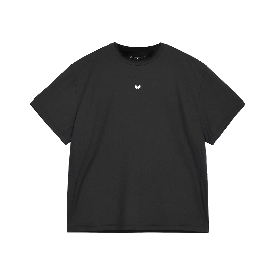 버터플라이 퀵 드라이 오버핏 반팔티셔츠 블랙(Butterfly Quick Dry Over Fit Short Sleeve Black)