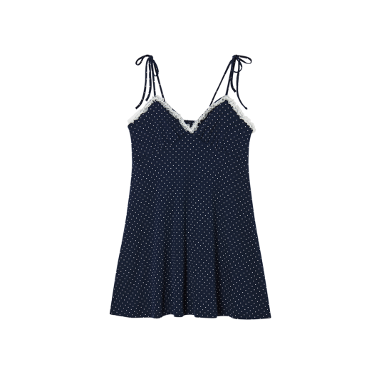 RG_OP_019_2 Rogin N Rosie Dot Pattern Pleats OPS Navy