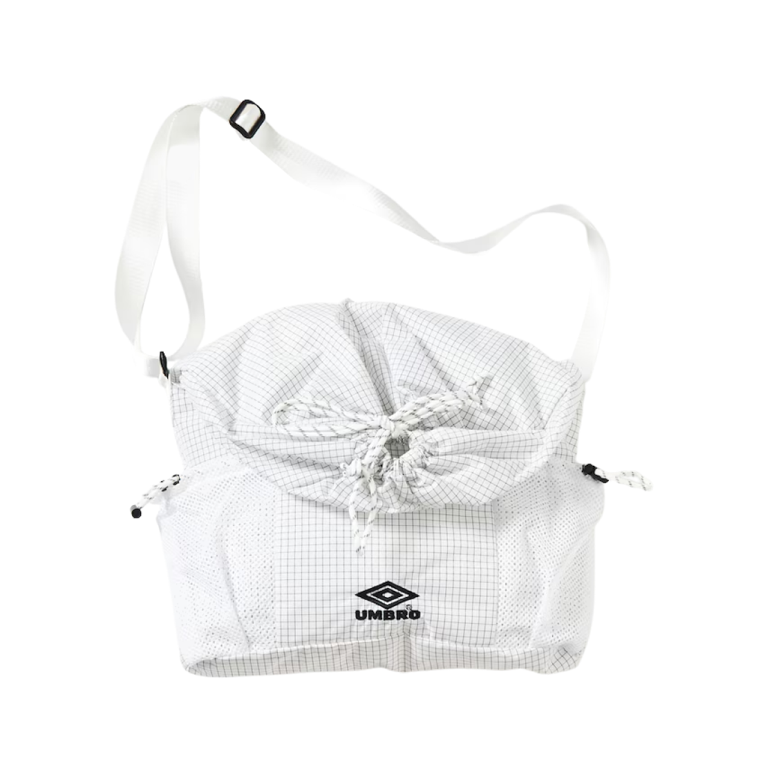 엄브로 x 프릭스 스토어 립스탑 숄더백 화이트 체크(Umbro x Freak's Store Ripstop Shoulder Bag White Check)