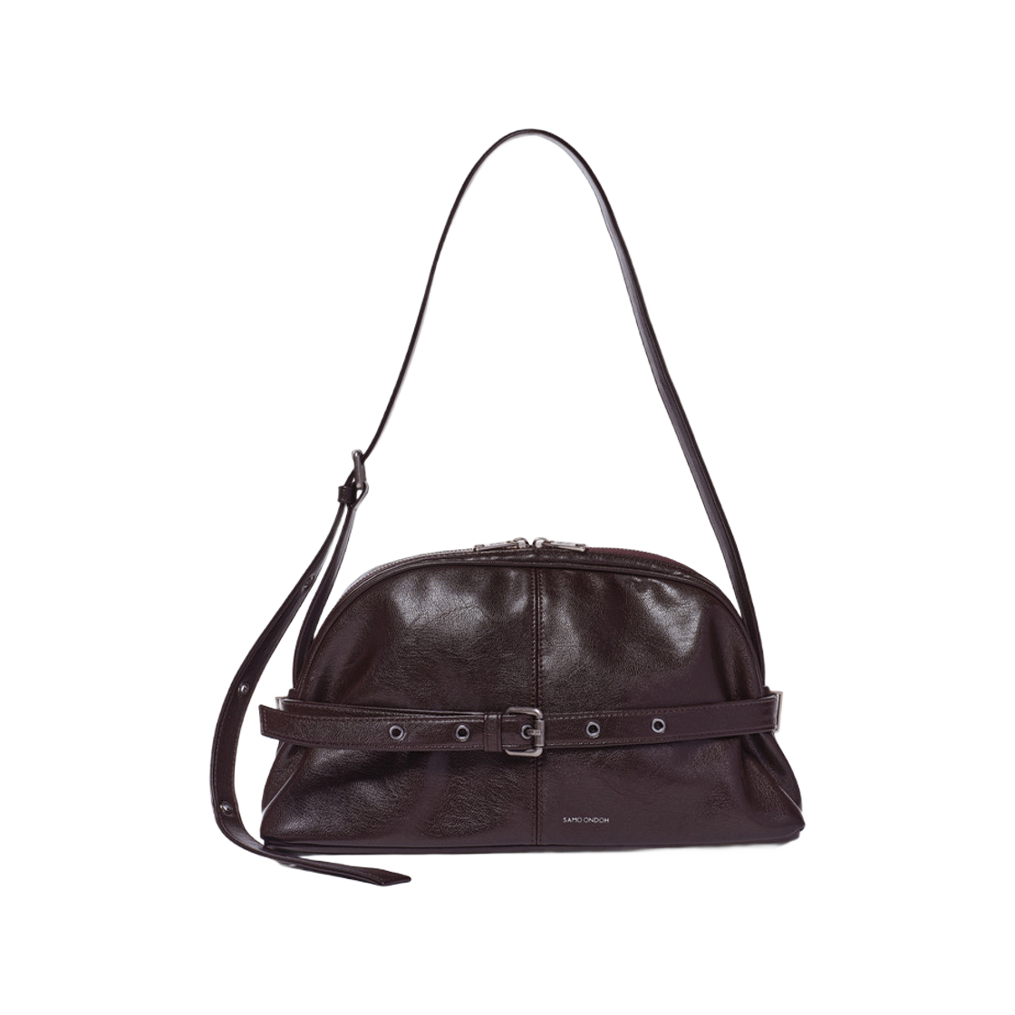 세이모 온도 루나 벨트 백 M 고트 초콜릿(Samo Ondoh Luna Belt Bag M Goat Chocolate)