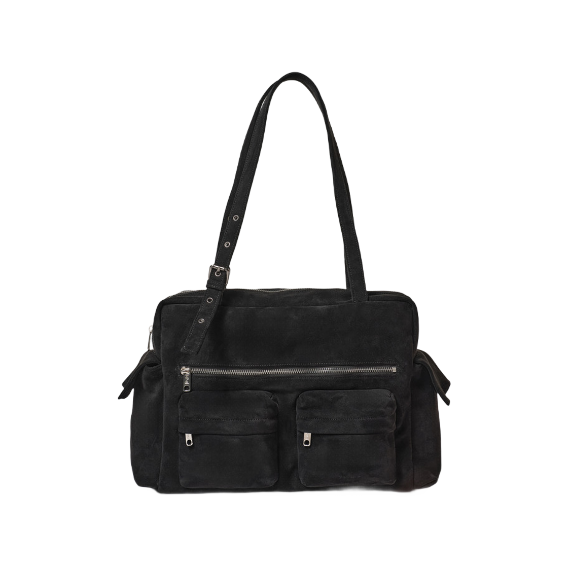 세이모 온도 포켓 유틸리티 백 L 스웨이드 블랙(Samo Ondoh Pocket Utility Bag L Suede Black)