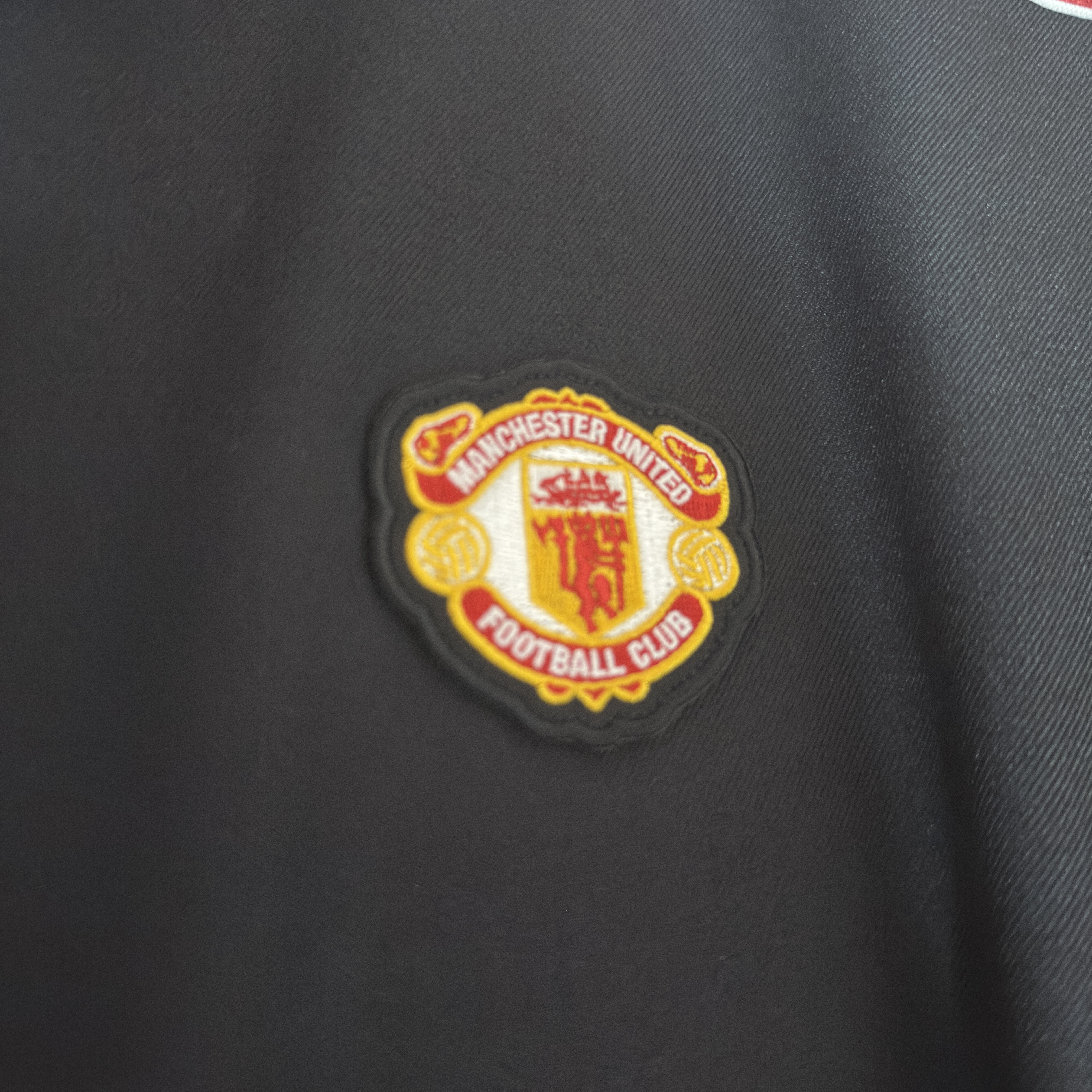 Adidas Manchester United Terrace Icon Track Top Black - KR Sizing 착용 스타일