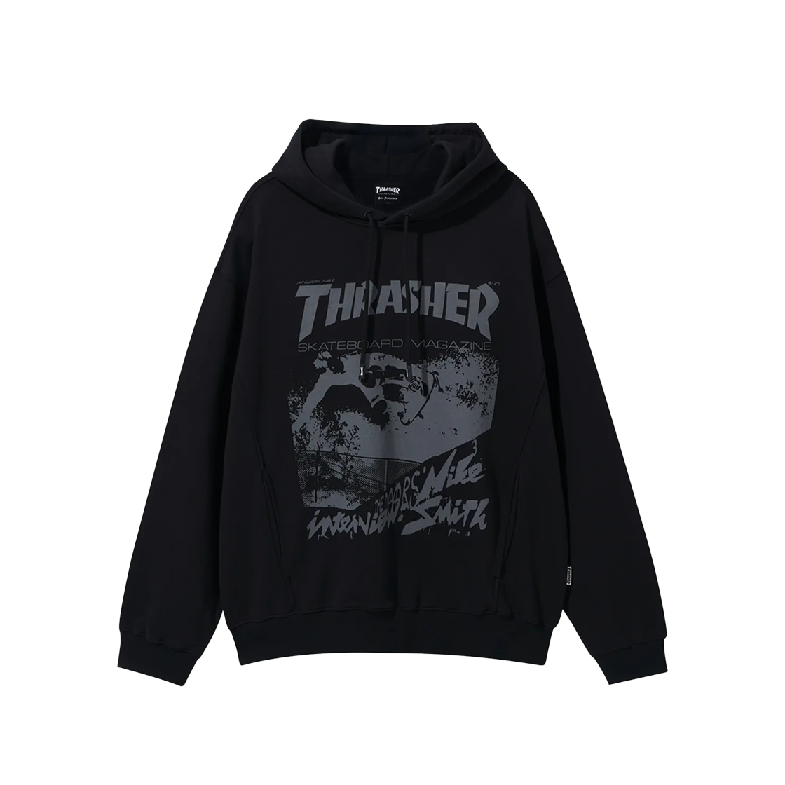 TR2403HD10BK THRASHER Vintage Magazine Graphic Hoodie Black