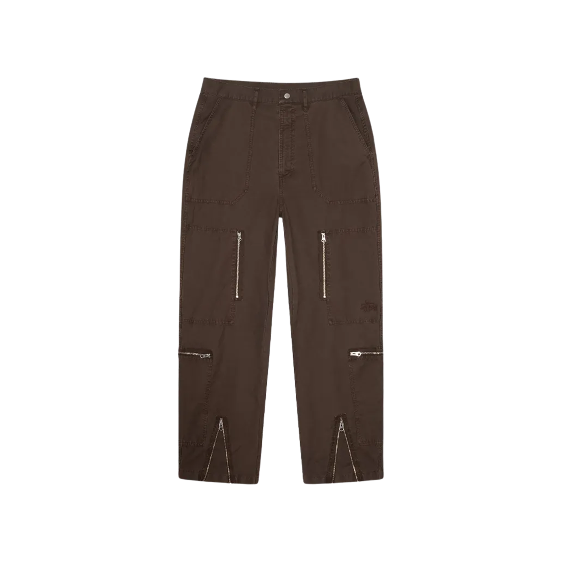 116655 Stussy Pigment Dyed Nyco Flight Pants Brown