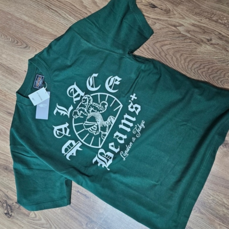 Palace x Beams Plus Graphic T-Shirt Green - 24FW 착용 스타일