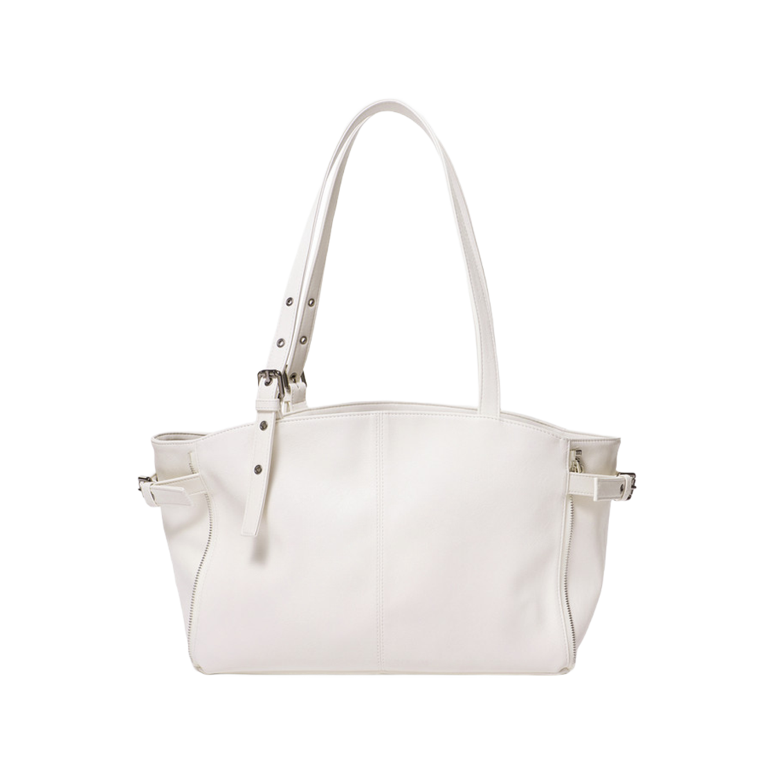 - Samo Ondoh Zipper Shopper Bag M Nappa Ivory