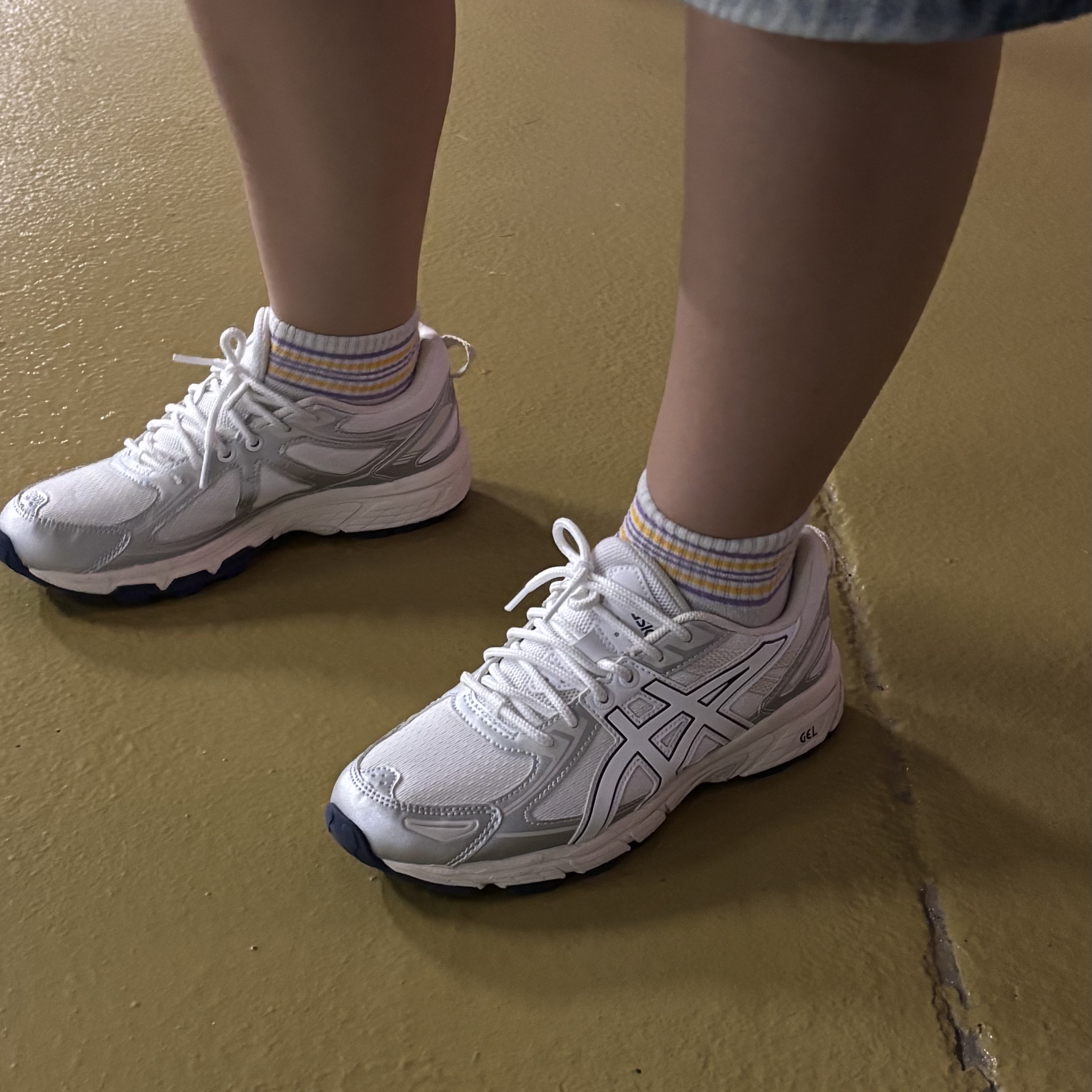 Asics Gel-Venture 6 White 착용 스타일 - 1