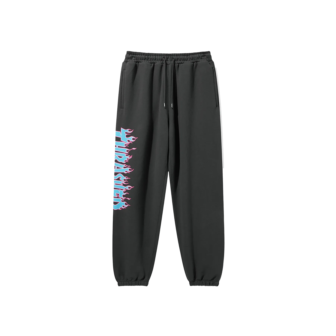 트레셔 플레임 로고 스웻 조거 팬츠 차콜(THRASHER Flame Logo Sweat Jogger Pants Charcoal)