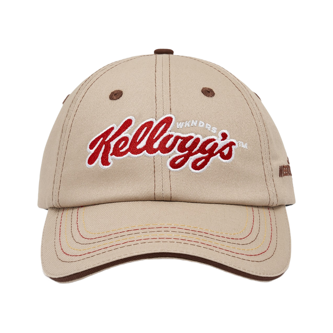 위캔더스 x 켈로그 6 패널 캡 베이지(WKNDRS x Kellogg's 6 Panel Cap Beige)