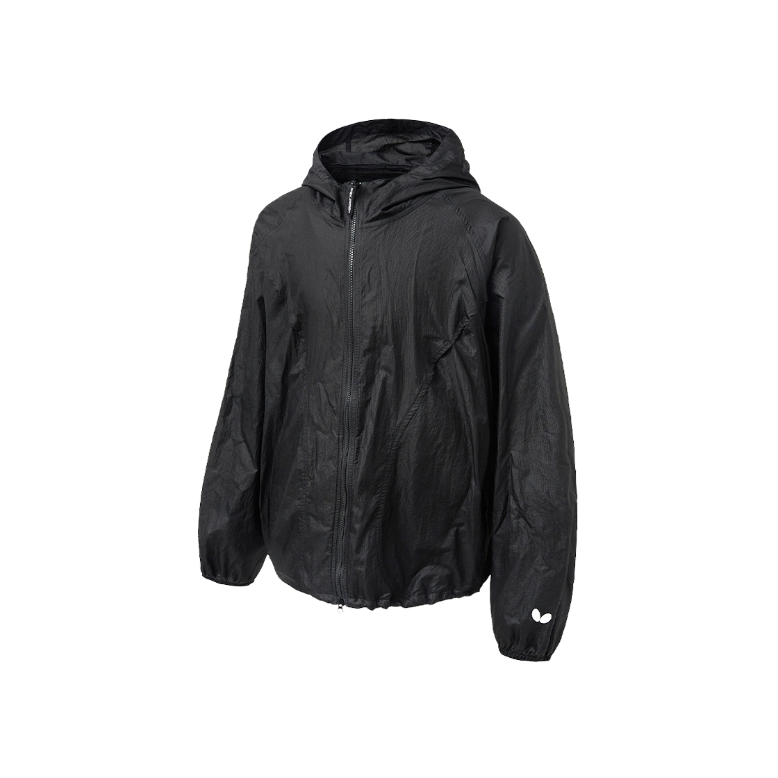 BFF1JK301ABK Butterfly Curveline Cap Hoodie Windbreaker Black