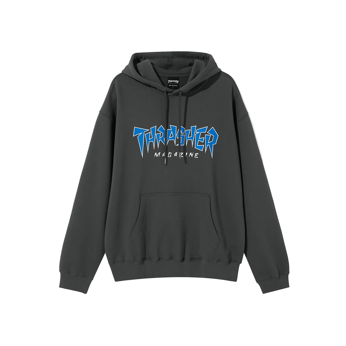 TR2403HD09CH THRASHER Jagged Logo Hoodie Charcoal