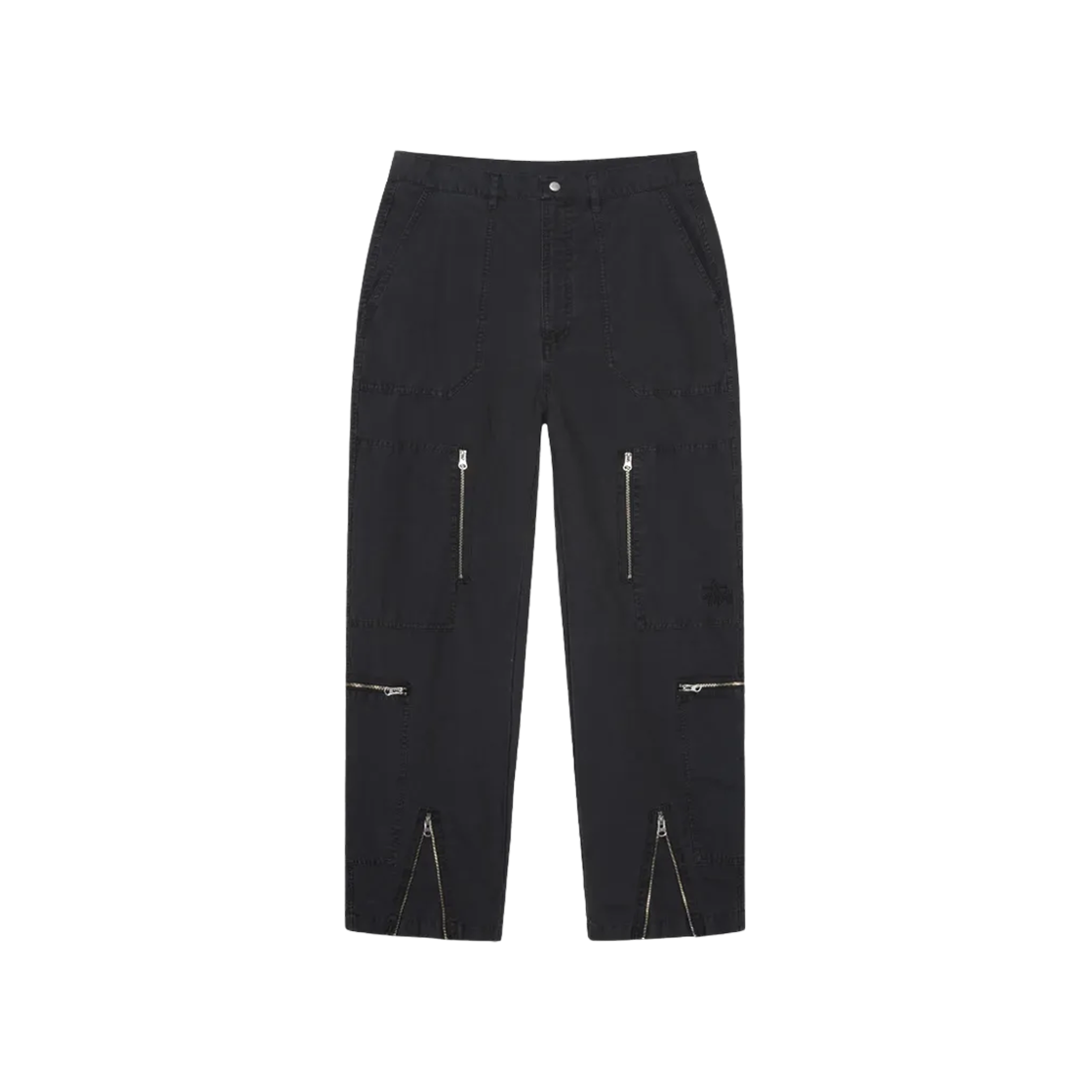 116655 Stussy Pigment Dyed Nyco Flight Pants Black