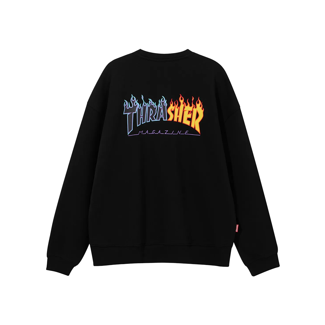 트레셔 투톤 플레임 맨투맨 블랙(THRASHER Two-Tone Flame Sweatshirt Black) - 1